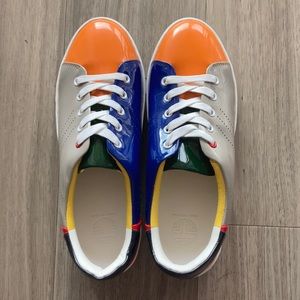 BRAND NEW Tory Sport Colourful Leather Sneakers